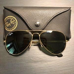 Gold Aviator Ray Bans